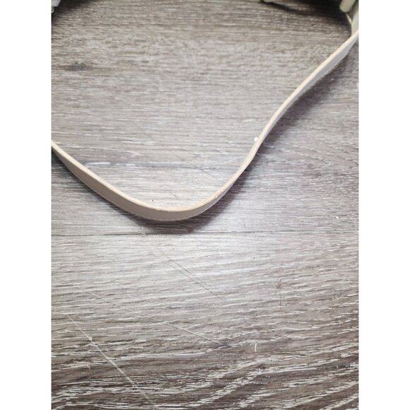 Fossil 75082 Woven Straw Fabric Handbag Purse w/ Leather Trim 13"x8"x4" - Picture 9 of 13